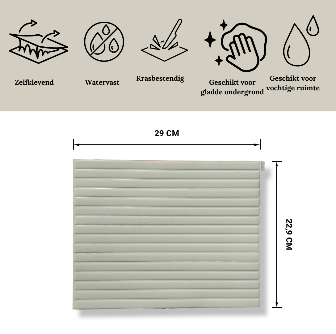 Adhesive tile Rose glow chevron 1mm