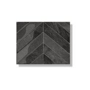 Schwarzer Nebel, Chevron-Klebefliese, 1 mm
