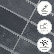 Plaktegel Black mist langwerpig 1mm
