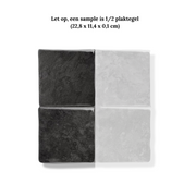 Plaktegel Black mist vierkant 1mm