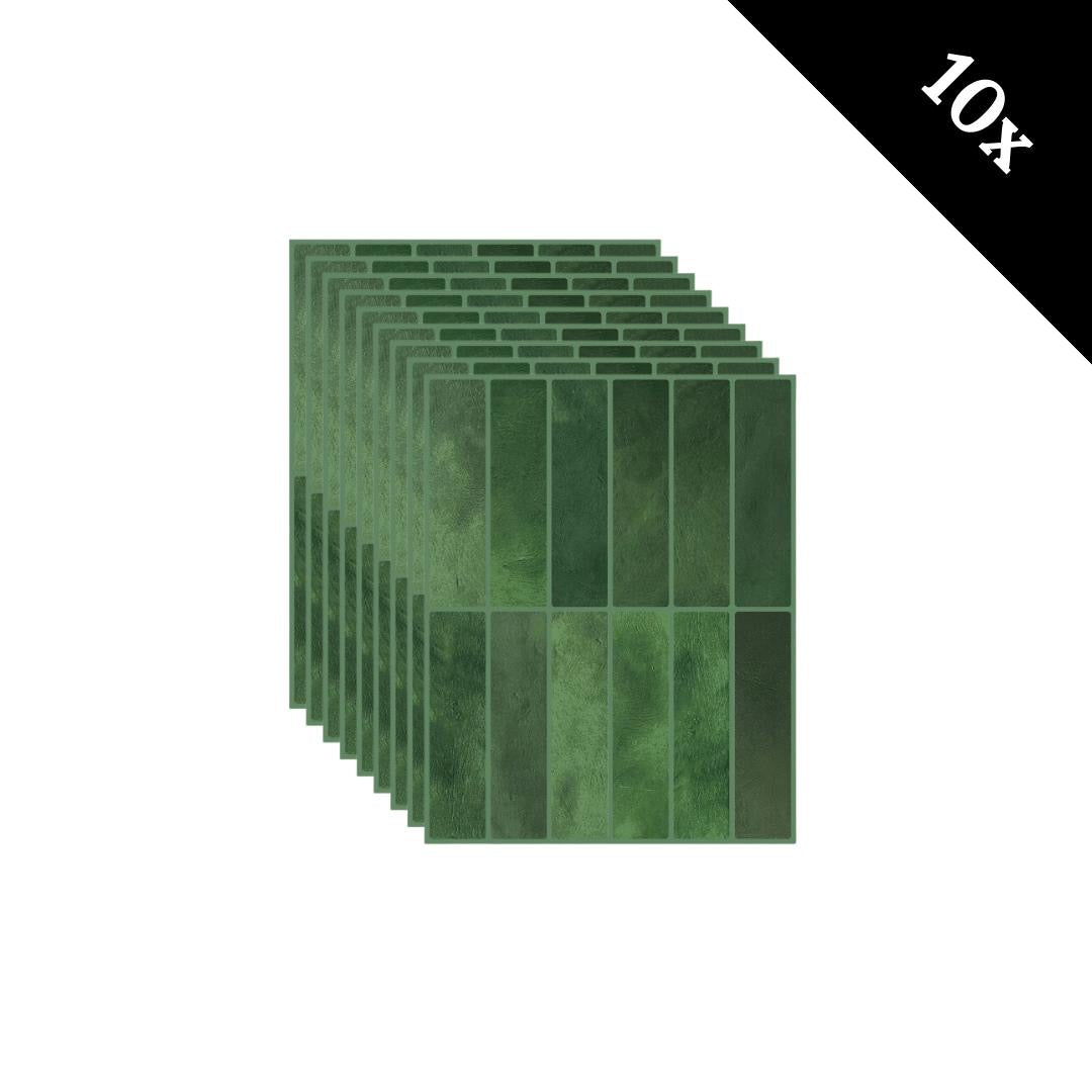 Plaktegel Mossy green langwerpig 1mm