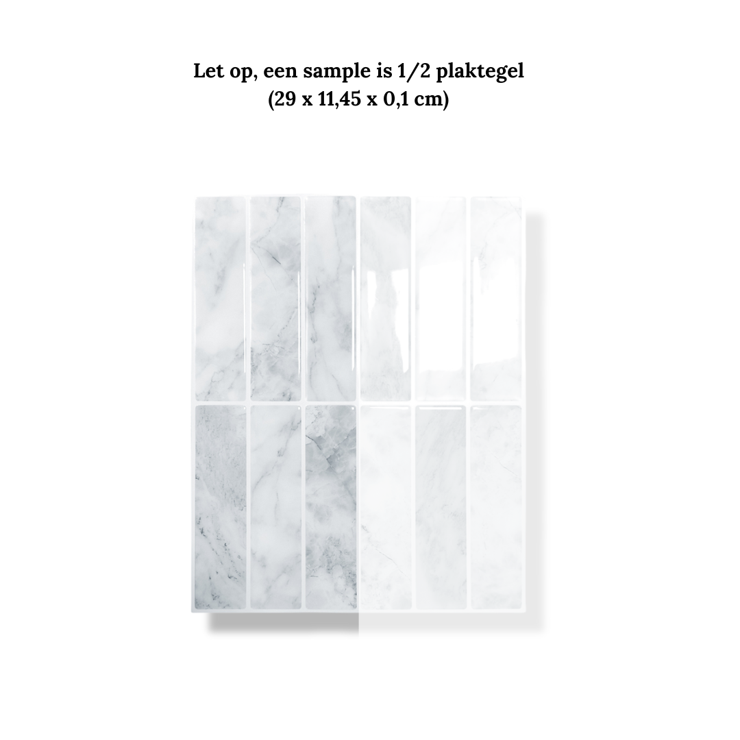 Marmor-Eis-Klebefliese, länglich, 1mm