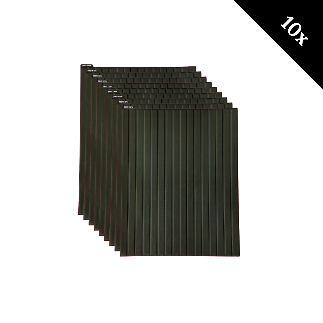 Adhesive tile Rose glow chevron 1mm