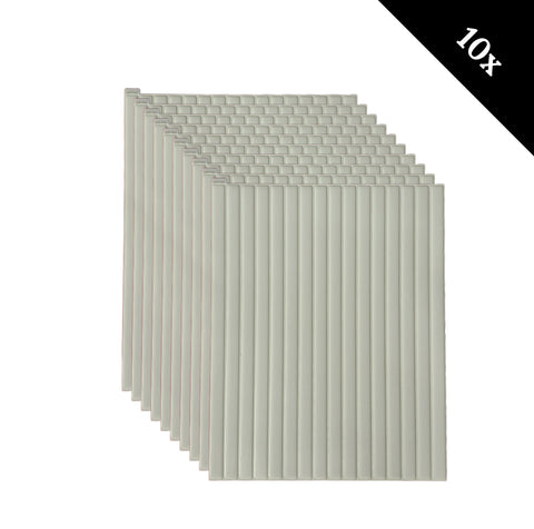 Plaktegel Japandi Cremé langwerpig 1mm
