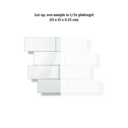 Plaktegels wand panelen zelfklevende tegelsBasic white sample
