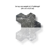 Plaktegel HexaLux noir 2.3mm